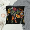 thumbnail image 2 of Creowell  Mandala Floral Elephant Throw Pillow Case Cushion Cover Home Office Decorative for Sofa Living Room Square Multi-Size, 2 of 5