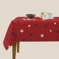 thumbnail image 4 of 4th of July Tablecloth 54 Inch Square Patriotic Table Cloth American Red Blue Stars Tablecloth Independence Day Memorial Day Table Cover for Kitchen Party Dining Picnic Indoor Outdoor Decor, 4 of 6