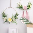 thumbnail image 5 of Decorative Wreath Sash Garland Ribbon, Cotton Satin Front Door Ornament for Indoor Outdoor Holiday Yard Bridal Shower Use, 5 of 6