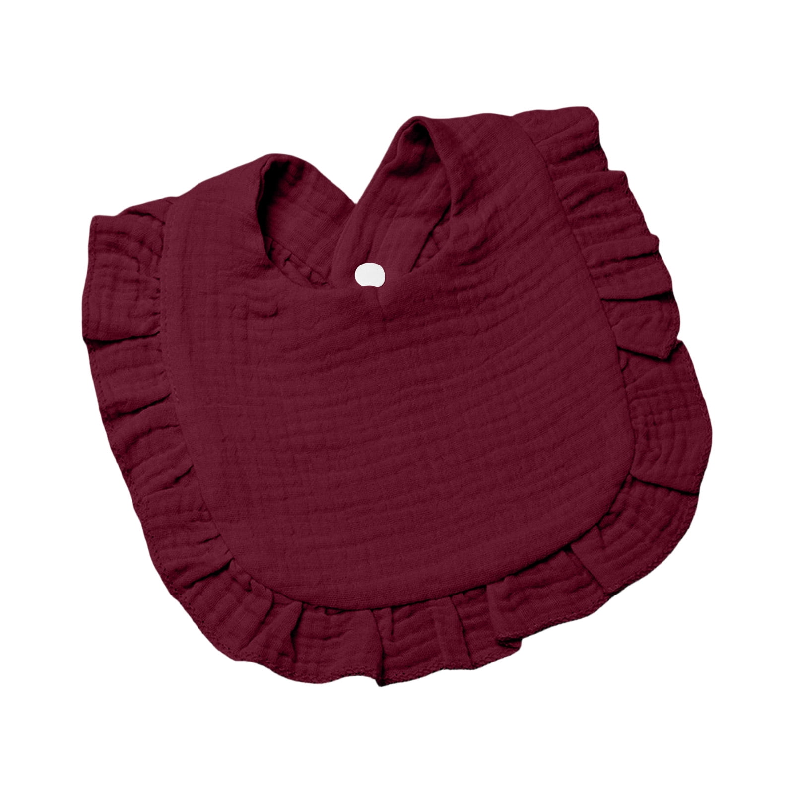 YOUYEDIAN Baby Bibs for Drooling and Teething Newborn Cute Drool Bibs Infant Casual Bibs for Baby Boy Girl (Wine, One Size)