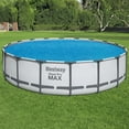 thumbnail image 5 of Open Box Bestway 18 Foot Round Above Ground Swimming Pool Solar Heat Cover, 5 of 9