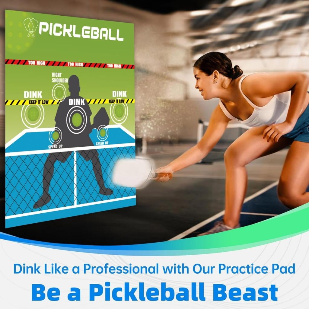 Yihuala Pickleballs Practice Board Pickleballs Rebounder Trainings Aid Practice Pad for Indoor Outdoor Homes Gym