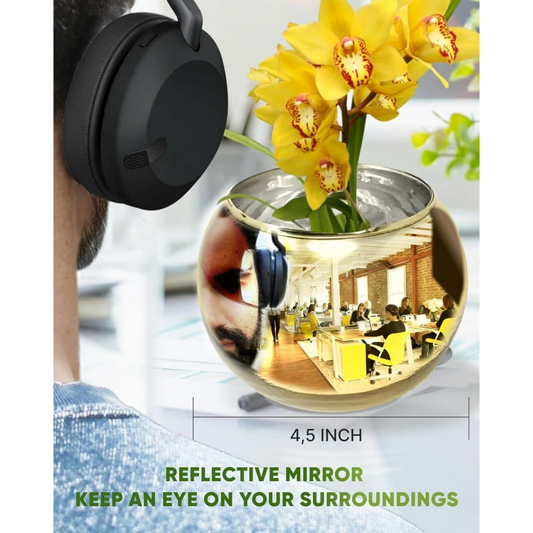 Skywin Convex Mirror Vase Gold Cubicle Decorations - 4.5 Inch Multipurpose  Cubicle Mirror, Desk Mirror to See Behind You - Aesthetic Office Cubicle  Accessories, Office Cubicle Decor Organizer 