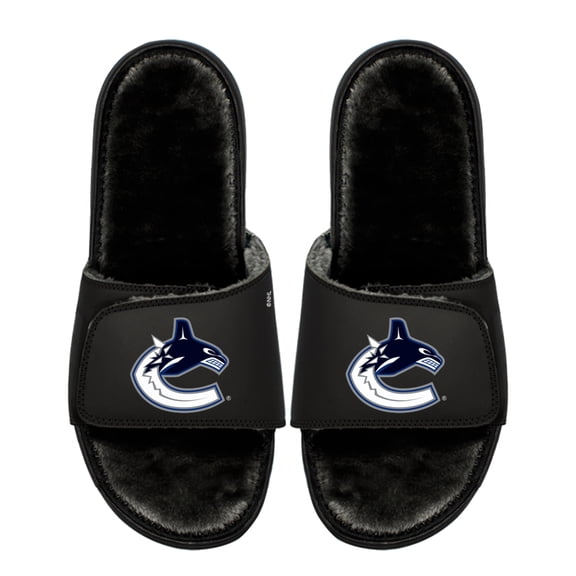 Youth ISlide  Vancouver Canucks Logo Fur Slide Sandals