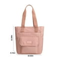 thumbnail image 3 of Tuobarr Tote Bag for Women, Lightweight Nylon Shoulder Pack, Large Capacity Women's Tote Handbags, Crossbody Pack for Outdoor Pink, 3 of 9