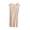 Beige, variant on Asxite Plus Size Womens Pajamas Solid Sleeveless Round Neck Loose Breathable Casual Loungewear Nightgown
