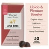 Winged Wellness Love Bites Libido and Pleasure Boosting Vegan Gummies, Women's Supplement, 25 Servings, 50ct