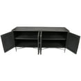 thumbnail image 3 of Samara Solid Wood 4 Door Sideboard on Cast Iron Base in Brown, 3 of 3