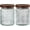 (24oz)Sunflower+Begonia, variant on Neighborly Nook Vintage Glass Storage Jar, 24 oz Airtight Kitchen Canister with Bamboo Lid and Silicone Seal, Decorative Container for Candy, Coffee, Sugar, Oats and Tea