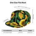 thumbnail image 6 of Haiem Sunflower 1 Classic Snapback Cap Flat Bill Hat Baseball Cap Adjustable Size Cotton Dad Hat, 6 of 9