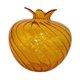 thumbnail image 1 of Florero de cristal decorativo para plantas hidropónicas, con forma de granada. Naranja, 1 of 9