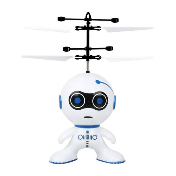 Mini Induction Flying Helicopter Robot 2CH Remote Control Aircraft with Advanced Stabilizer for Indoor Outdoor Flight Training
