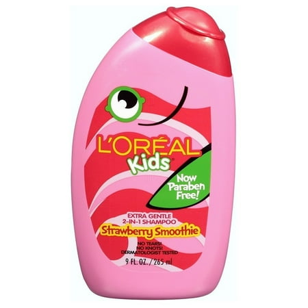 Photo 1 of (2pack) L'Oreal Paris L'Oreal Kids Extra Gentle 2-in-1 Shampoo, Strawberry Smoothie, 9 fl. oz.