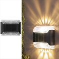 thumbnail image 1 of 6 Piezas Luces Solares para Cercas Luces Brillantes para Exteriores con Energía Solar Decoración de Patio Impermeable para Exteriores Luces Solares para Cubierta,B, 1 of 5
