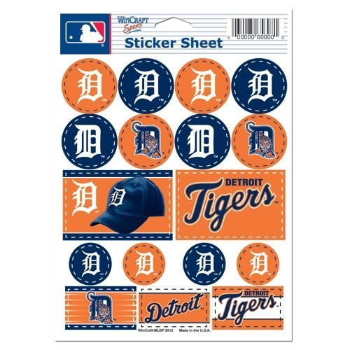 Detroit Tigers Decal 5x7 Vinyl Sticker