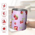 thumbnail image 5 of 12oz Coffee Tumblers Strawberry Plants Fruit Cat Flower Stainless Steel Vacuum Insulated Travel Tumbler Coffee Cups Mug with Lid and Straw with Cleaning Brush for Cold & Hot Drinks, 5 of 5