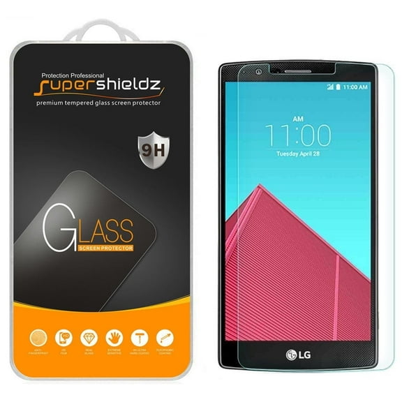 [2-Pack] Supershieldz for LG G4 Tempered Glass Screen Protector, Anti-Scratch, Anti-Fingerprint, Bubble Free