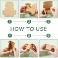 thumbnail image 5 of 100Pcs Mini Cardboard Boxes 2.2x2.2x1 Inch Brown Cardboard Gift Boxes Jewelry Kraft Box Small Corrugated Mailer Boxes Mini Boxes for Present Wrapping Packaging Small Items, 5 of 6
