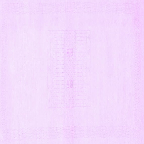 Ahgly Company Indoor Square Solid Purple Modern Area Rugs, 5' Square