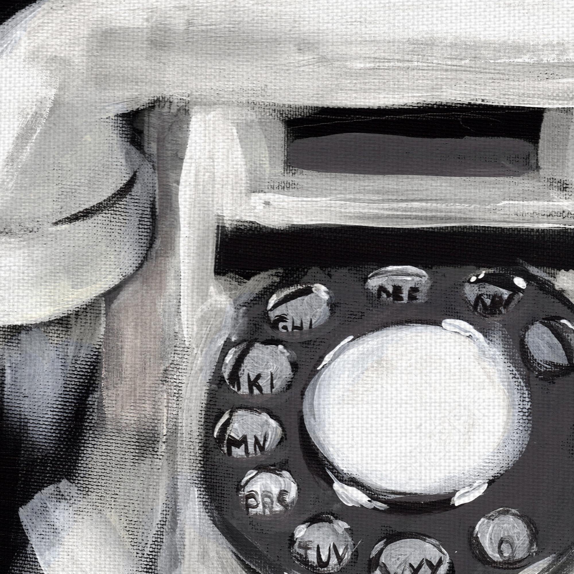 Masterpiece Art Gallery Vintage Phone by Belle Maison Canvas Art Print 24" x 24"