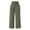 Army Green#linen pants women, variant on Beach Linen Pants Women Palazzo Smocked High Waist Wide Leg Lounge Pant Casual Summer Beach Travel Vacation Trouser Mint Green,S