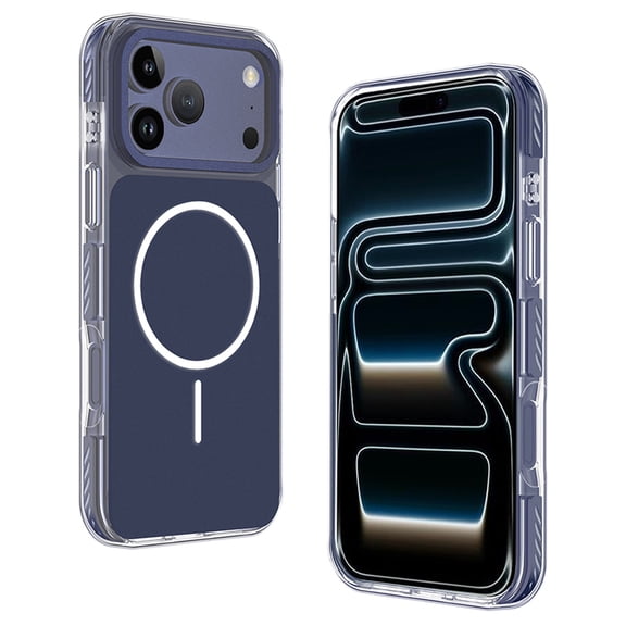 Magnetic Case For iPhone 17, [Compatible with MagSafe] Shockproof Military Grade Drop Protection Phone Cover, Slim Thin Matte Back, Anti-Scratch Non-Slip Rugged Protective Case,Dark Blue