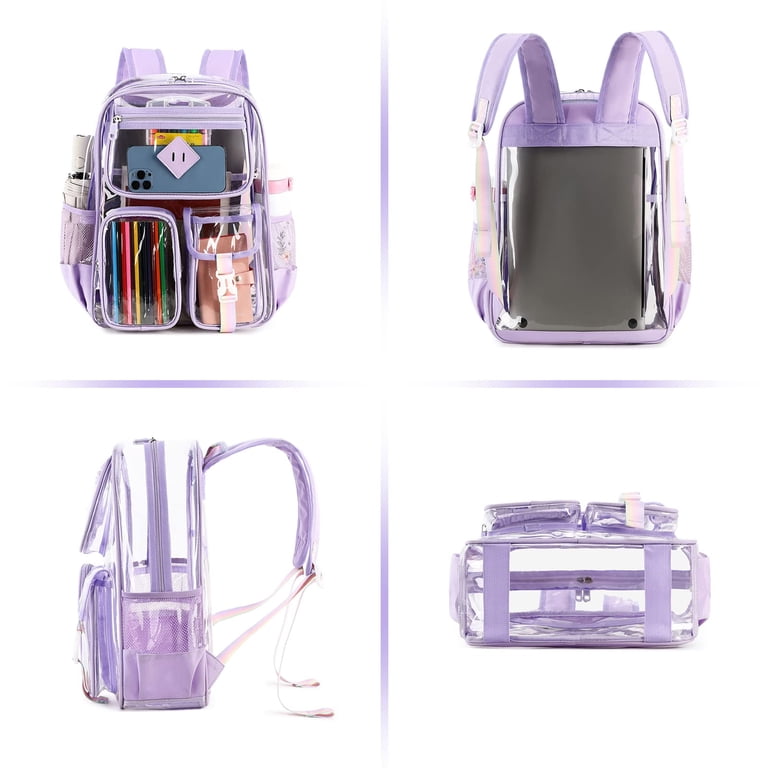 Large Clear Waterproof Backpack with Laptop Sleeve photo 5