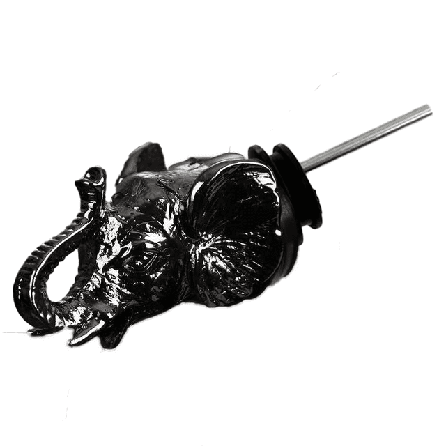 Aireador de vino animal de acero inoxidable y vertedor de licor, boquilla decantadora de lujo para vino tinto y blanco robusto