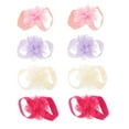 thumbnail image 6 of WHAMVOX  4 Pairs Baby Girl Foot Band Assortment Barefoot Sandals Toddler, 6 of 8