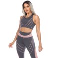 thumbnail image 2 of White Mark Women's Cut Out Back Mesh Sports Bra, 2 of 5
