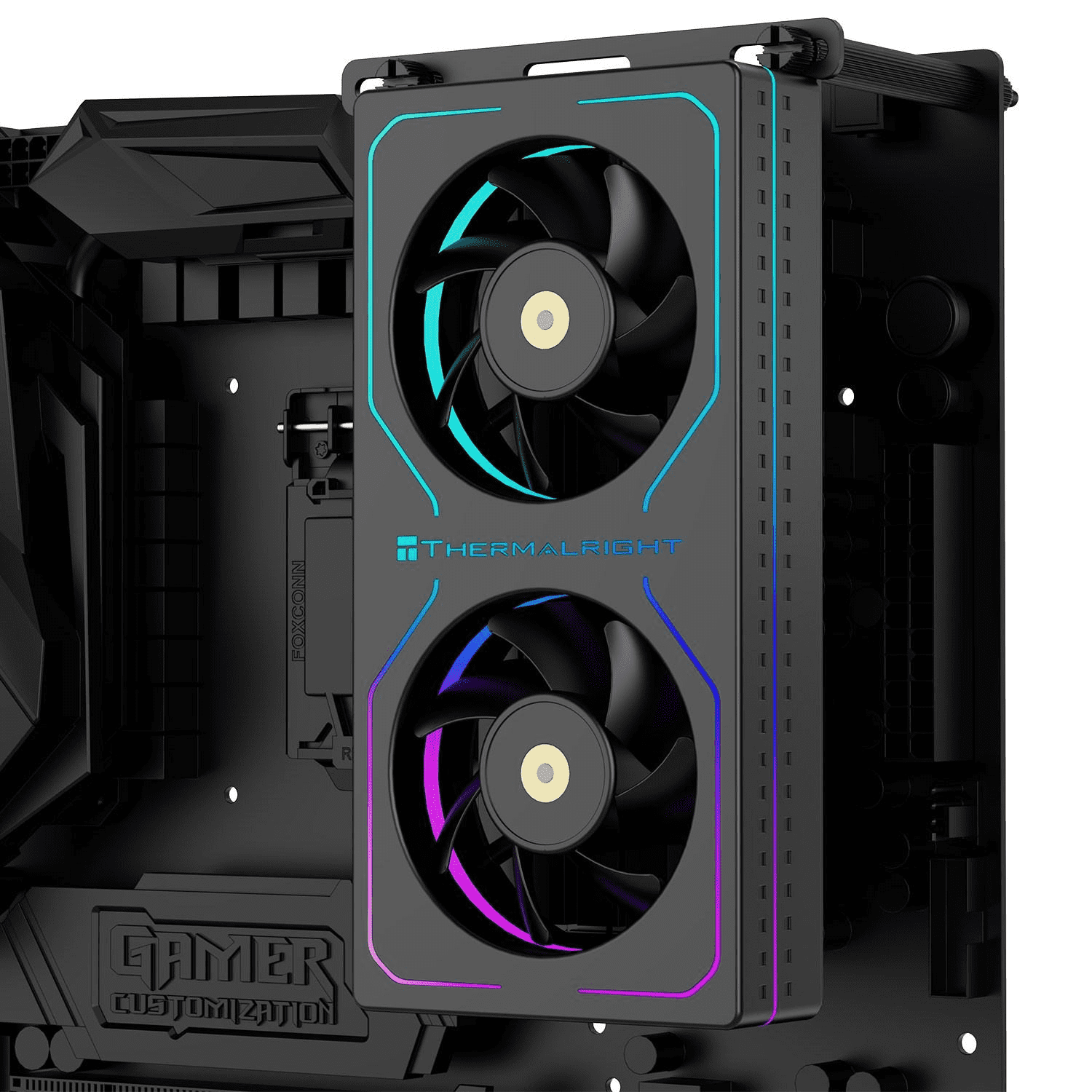 Thermalright MC-2 ARGB Black Dual-fan high-performance Memory Cooler,Noise reduction design