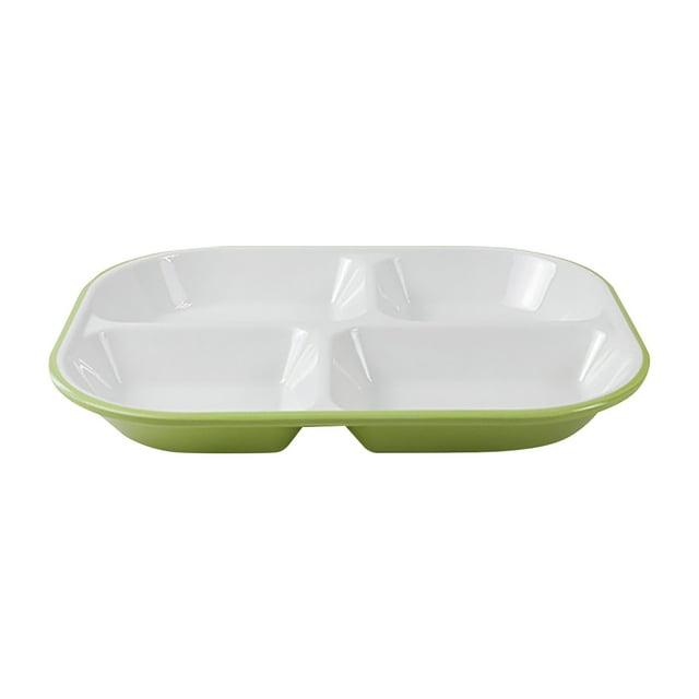 Binwennn Heat Imitation Porcelain Compartment Fast Food Trays Specifically Designed For School And Unit Canteens Commercial Grade Tableware