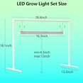 thumbnail image 5 of Grow Light for Seed Starting with Stand,Double Tube T5 Grow Lights 1.4Ft,Seed Starter Light Kit,5000K White Full Spectrum  Growing Lamp Strips for Indoor Plants,Seeds Starting,Height Adjustable, 5 of 8