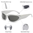 thumbnail image 2 of Gafas de Sol Ovaladas aisswzber Envolventes Ligeras de Plástico UV400, 2 of 7