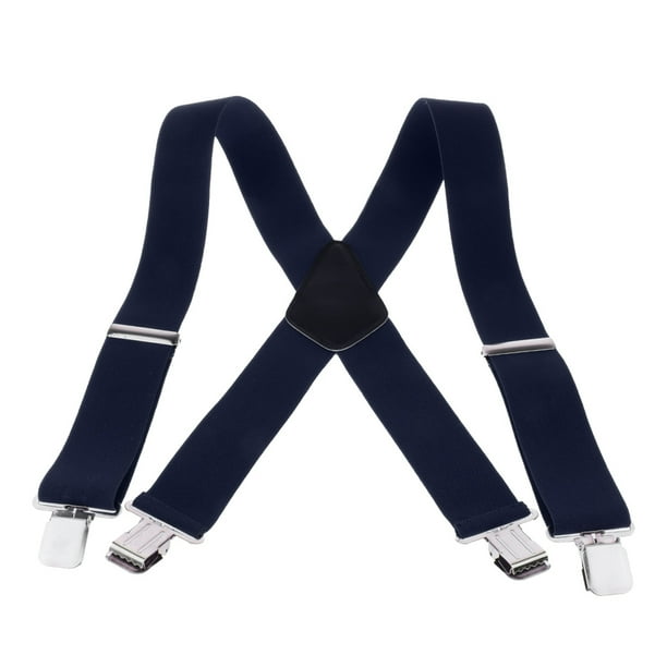 Tirantes para hombre Tirantes ajustables con clip para trabajo pesado en la espalda en X cafe vino Yuyangstore tirantes de pantalones para hombre Walmart en linea