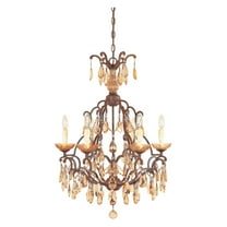 Designers Fountain 98386 Bollo 6 Light Chandelier in Venetian Bronze Finish