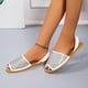 thumbnail image 5 of Nuevos zapatos de mujer con correa trasera de diamantes de imitación, sandalias casuales de suela blanda Wmkox8yii nm1451, 5 of 9