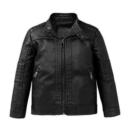 

Fashion Kids Coat Baby Boys Thick Coat Winter Motorcycle jacket