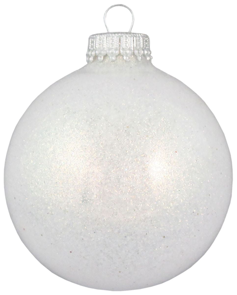 white glass christmas ball ornaments