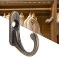 thumbnail image 4 of Cheers.US 30Pcs Heavy Duty Coat Hooks for Wall, Metal Hooks with 50lb max, No Rust, Prong Decorative Clothes Hook with Metal Screws for Entryway, Mudroom, Bathroom, Bedroom, Kitchen, 4 of 7