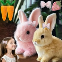 Fanyil Bunny Pal, Fanyil Bunnypal, Realistic Bunny Toy, Bunnypal Toy, Bunby - My Realistic Bunnys Toy Wollera Horizons, Interactive Electronic Pets, Jumping|Walk|Shaking Ears (Brown Pink)
