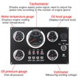 thumbnail image 4 of Boat Gauge Set Instrument Panel, Boat Dash Instrument Panel 5 Gauge Set 0.0 To 99999.9H Low Consumption Oil Level Display  for 12V Yacht, 4 of 7