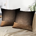 thumbnail image 3 of LALILO Throw Pillow Covers Wooden Desk Dark Wall Wood Rustic Old Cushion Cover 18" x 18", 2 Pack, 3 of 6