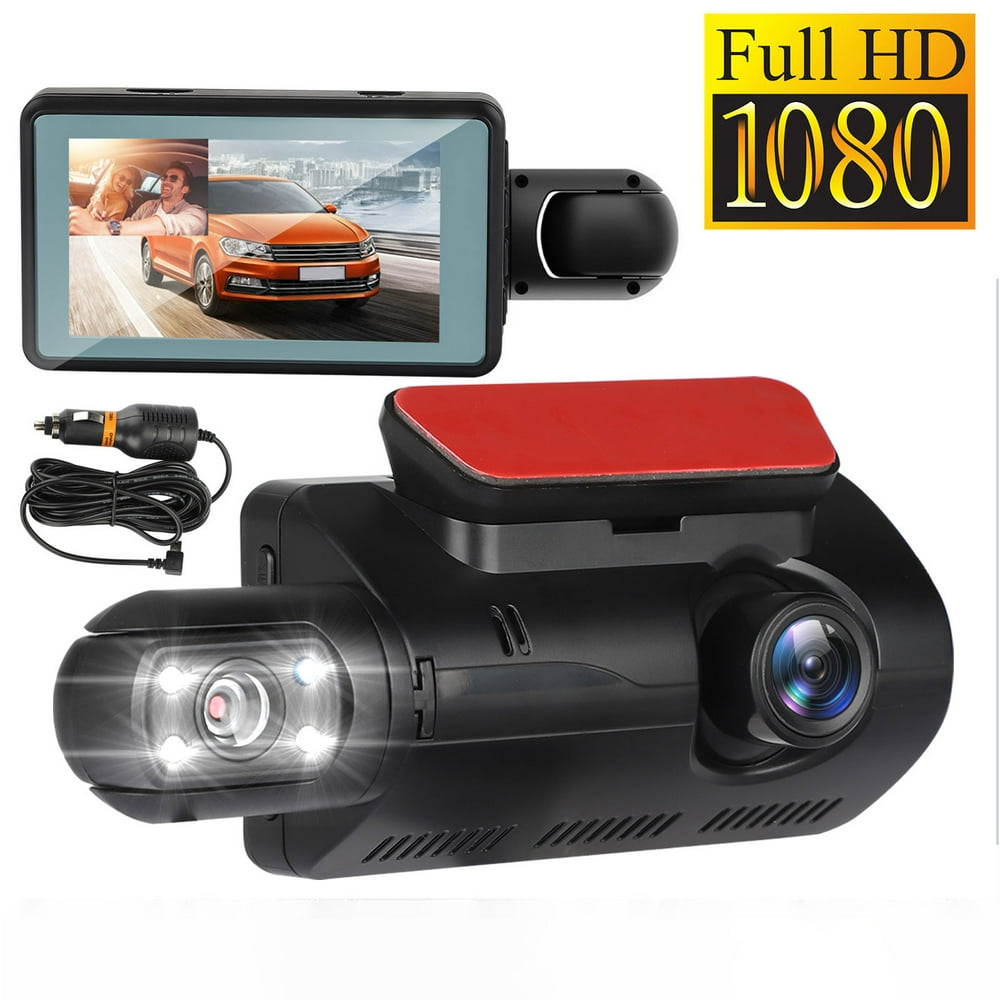 Dual Dash Cam, 1080P Front and Rear Inside Cabin Cameras, TSV 170° Wide ...