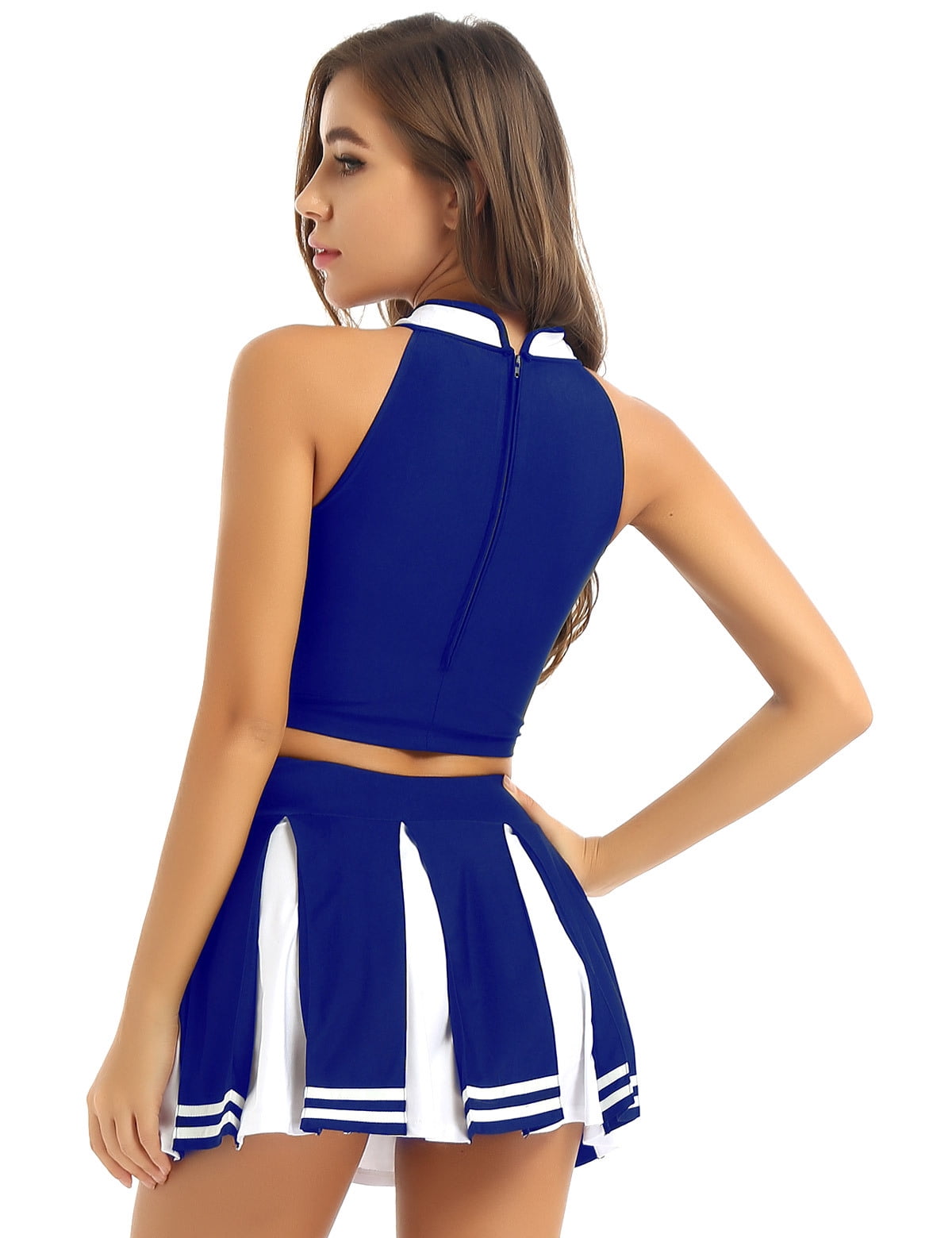 blue victorian wedding dresses Navy Cropped Top and Mini Skirt Sweater Set – Cabana Blue Boutique