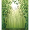 thumbnail image 3 of Forest Duvet Cover Set, Image of Exotic Trees in Rain Forest Far Eastern Wildlife Tropical Nature Inspired, Decorative 3 Piece Bedding Set with 2 Pillow Shams, King Size, Green, by Ambesonne, 3 of 3