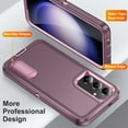 thumbnail image 4 of Allytech Rugged Case Compatible with Samsung Galaxy A54 5G with Hidden Kickstand, [Military Grade Drop Protection] Soft TPU Hard PC Bumper Non-Slip Shockproof Full Protective Case, Purple+Pink, 4 of 8
