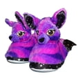 thumbnail image 4 of Girls Purple Bat Build A Bear Slippers Sparkle Star Halloween Shoes Medium 12-13, 4 of 4