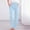 Light Blue, variant on Fsahion Plus Size Casual Sweatpants for Womens Elastic Waist Casual Solid Color Elastic Loose Pants Straight Wide Leg Trousers Pants Bleak Deal on Clearance!