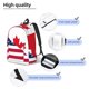 thumbnail image 3 of Disketp USA Canada Flag Mochila de Lona Estampada, Mochila Escolar de Viaje Ligera para Estudiantes y Portátil-Medium, 3 of 5